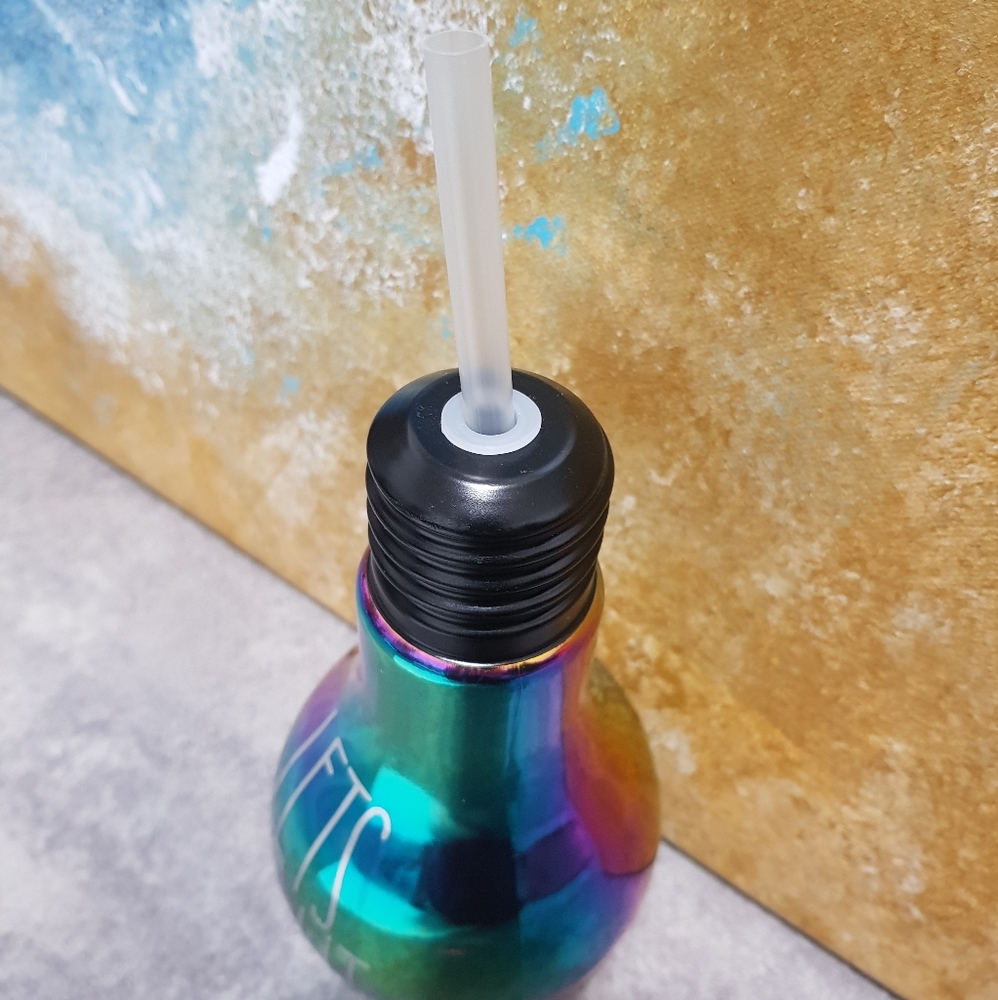 Handcrafted Rainbow Glass Light Bulb Cup - Picture 3 of 5